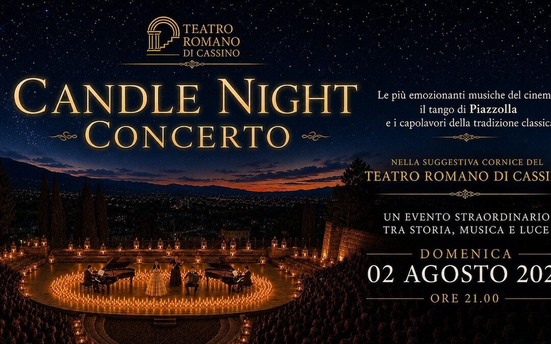 Candle Night al Teatro Romano di Cassino: musica, candele e magia sotto le stelle